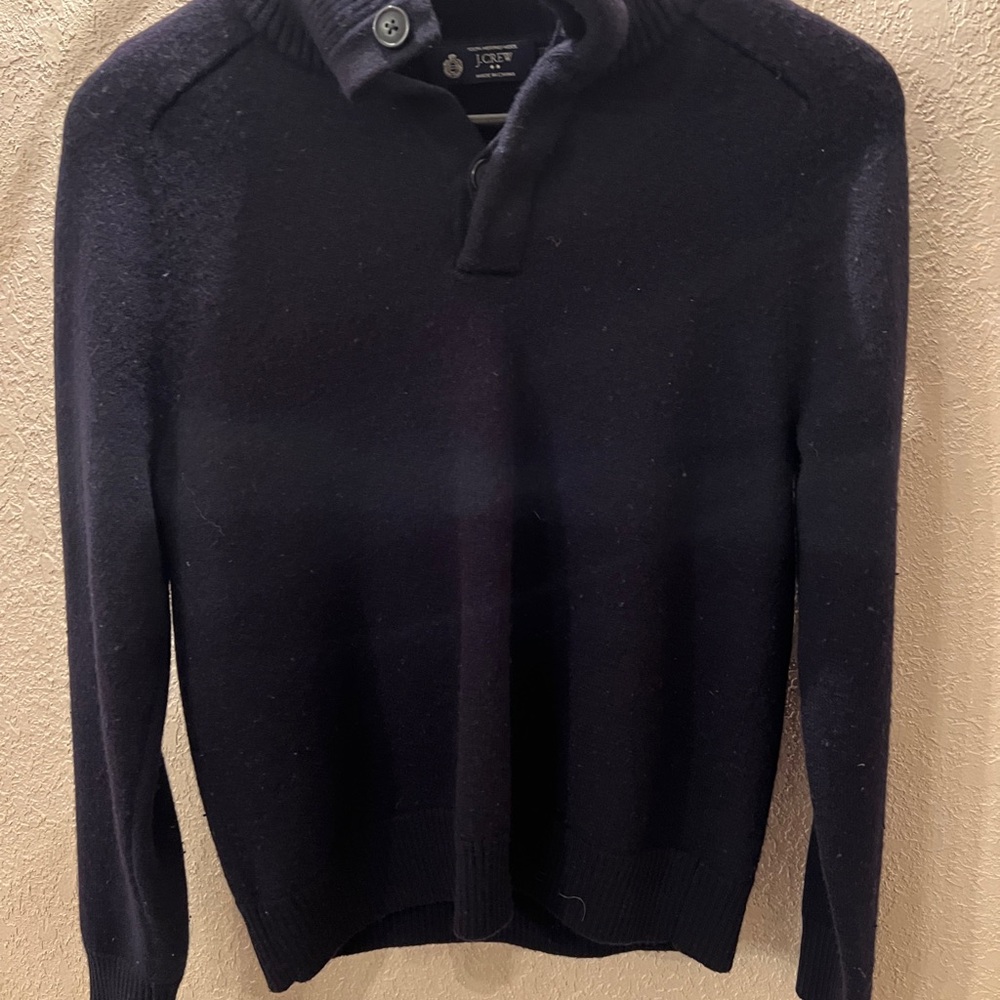 J. Crew Men's Navy Turtleneck Sweater